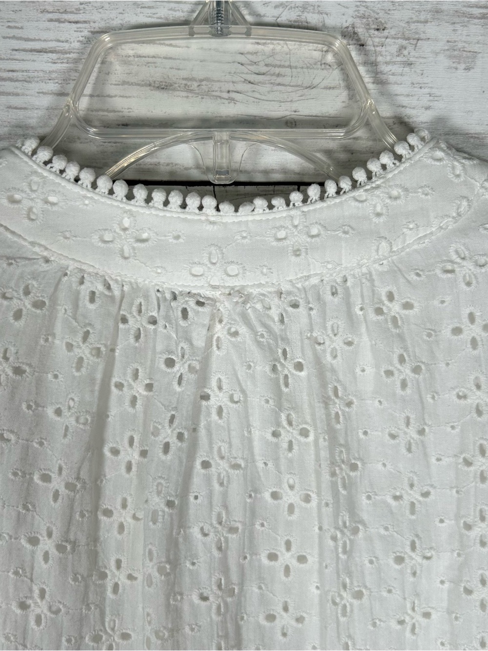 Pinch Eyelet Tiered Puff Sleeve Dress White L
In excellent clean condition - Picture 7 of 9